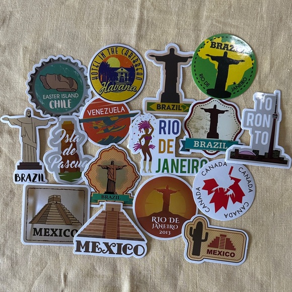 Travel Sticker Set-US, Canada, South America - Picture 2 of 2